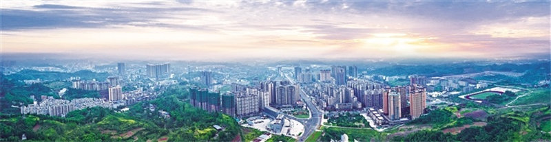 井研新区全貌。井研县融媒体中心供图