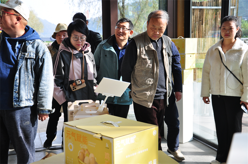 04 艺术家们参观水磨镇农创产品展销大厅.JPG